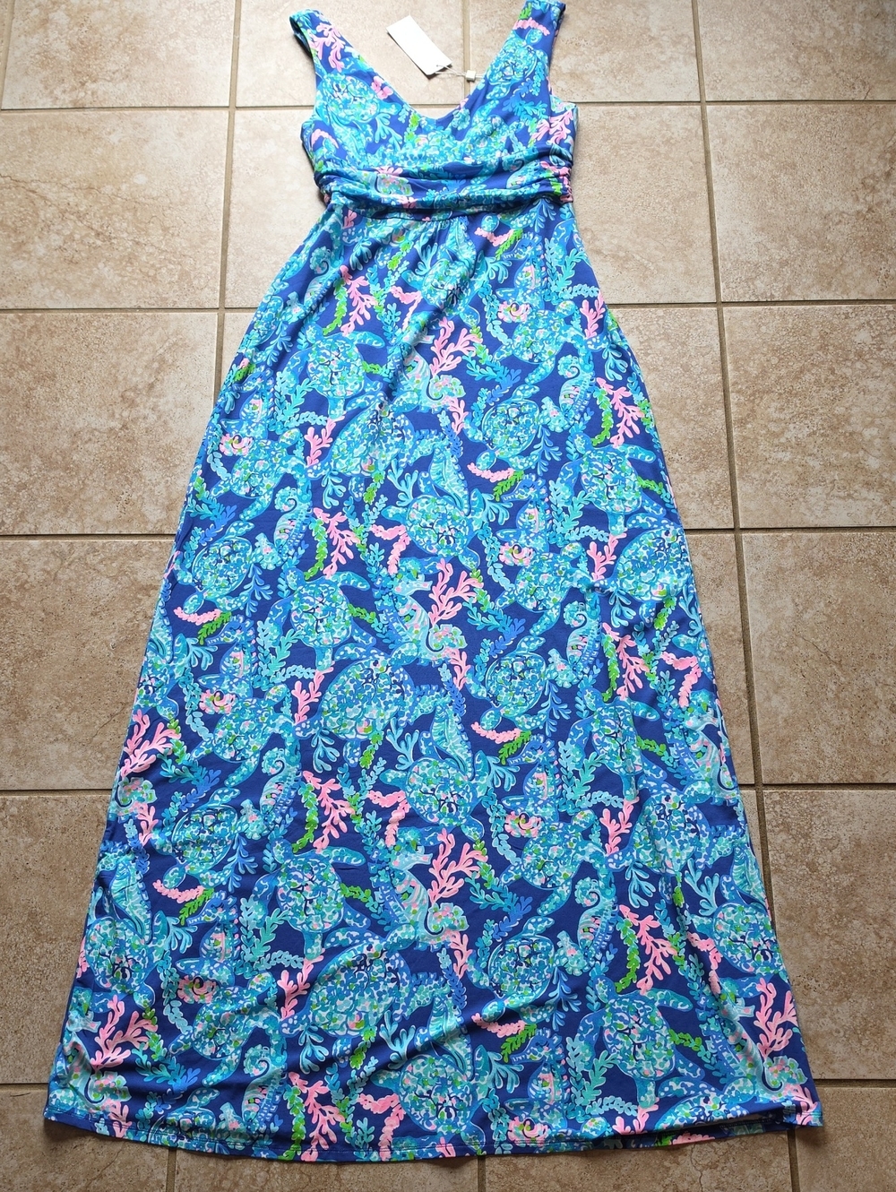 Lilly Pulitzer Blue Tropical Sloane Dress